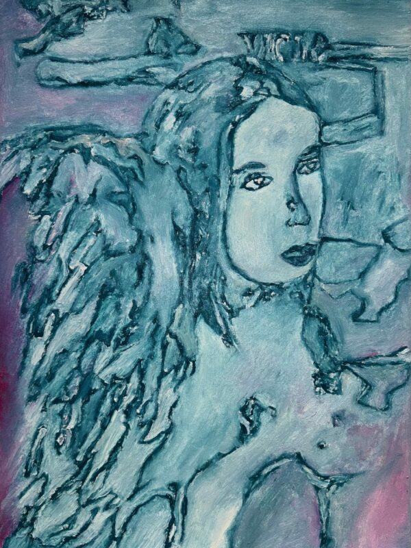 Engel1202, 2025, Öl auf Leinwand, 50cm x 40cm