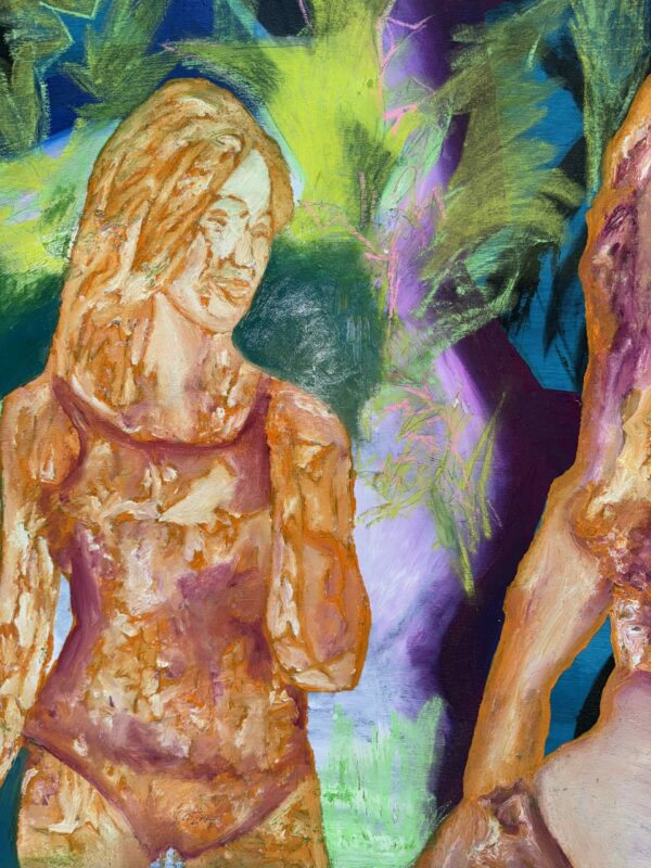 Traces of delulu, 2025, Öl auf Leinwand, 160cm x 125 cm